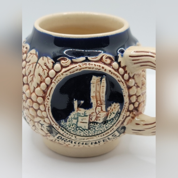 Vintage Gerz West German Castle Stein Small Mug Cup - Picture 3 of 9